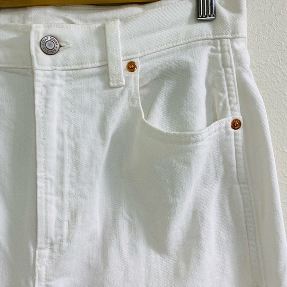 GAP Vintage Flare High Rise Jeans - White Size 10R/30 - Picture 6 of 12